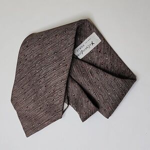 YSL 100%Silk Classic Grandpa tie